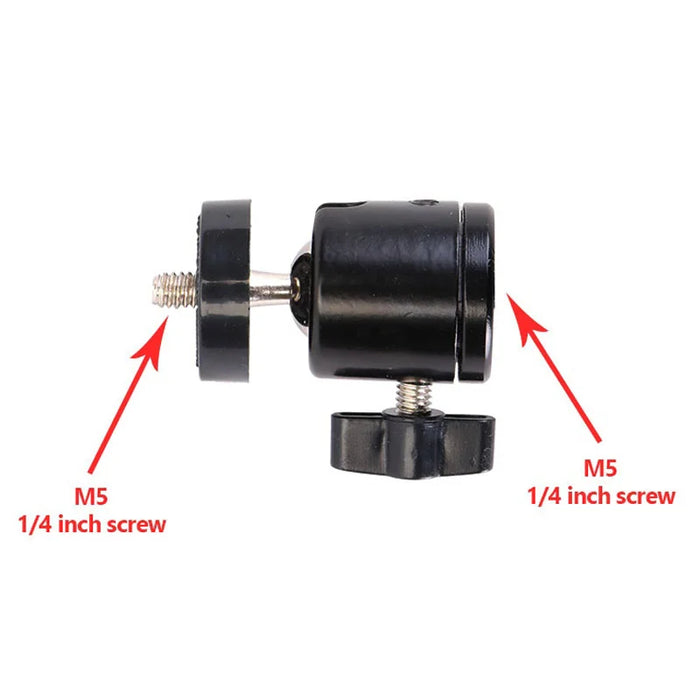 360 Degree Adjustable Ball Head Tree Mount Camera Bracket for Outdoor Hunting Trail Camera - Black - 6