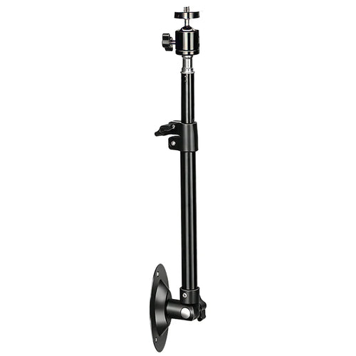 360 Degree Rotation Security Camera Holder Mount 35-50cm Carbon Steel Telescopic Arm Bracket - 1