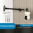 360 Degree Rotation Security Camera Holder Mount 35-50cm Carbon Steel Telescopic Arm Bracket - 3