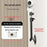 360 Degree Rotation Security Camera Holder Mount 35-50cm Carbon Steel Telescopic Arm Bracket - 6