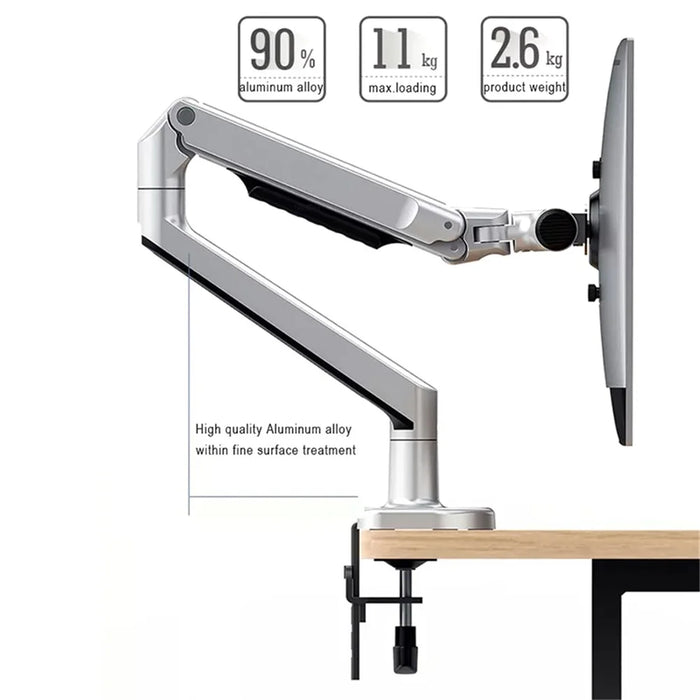 NEWSENCE V8 Desk Mount Monitor Aluminum Alloy Bracket Adjustable 17-38inch Computer Monitor Holder - 7