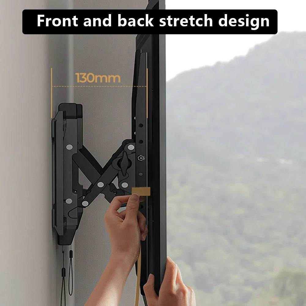 NORTH BAYOU DF80-T Universal 65-90 inch TV Wall Mount Bracket Angle Adjustable Television Holder - 6