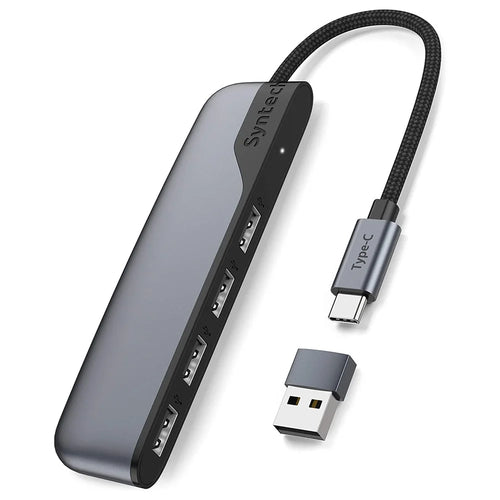 SYNTECH M20C 4 in 1 USB Hub Multiport Adapter with USB 3.0 High-Speed Data Transfer USB-C Converter with USB-A Adapter - 1