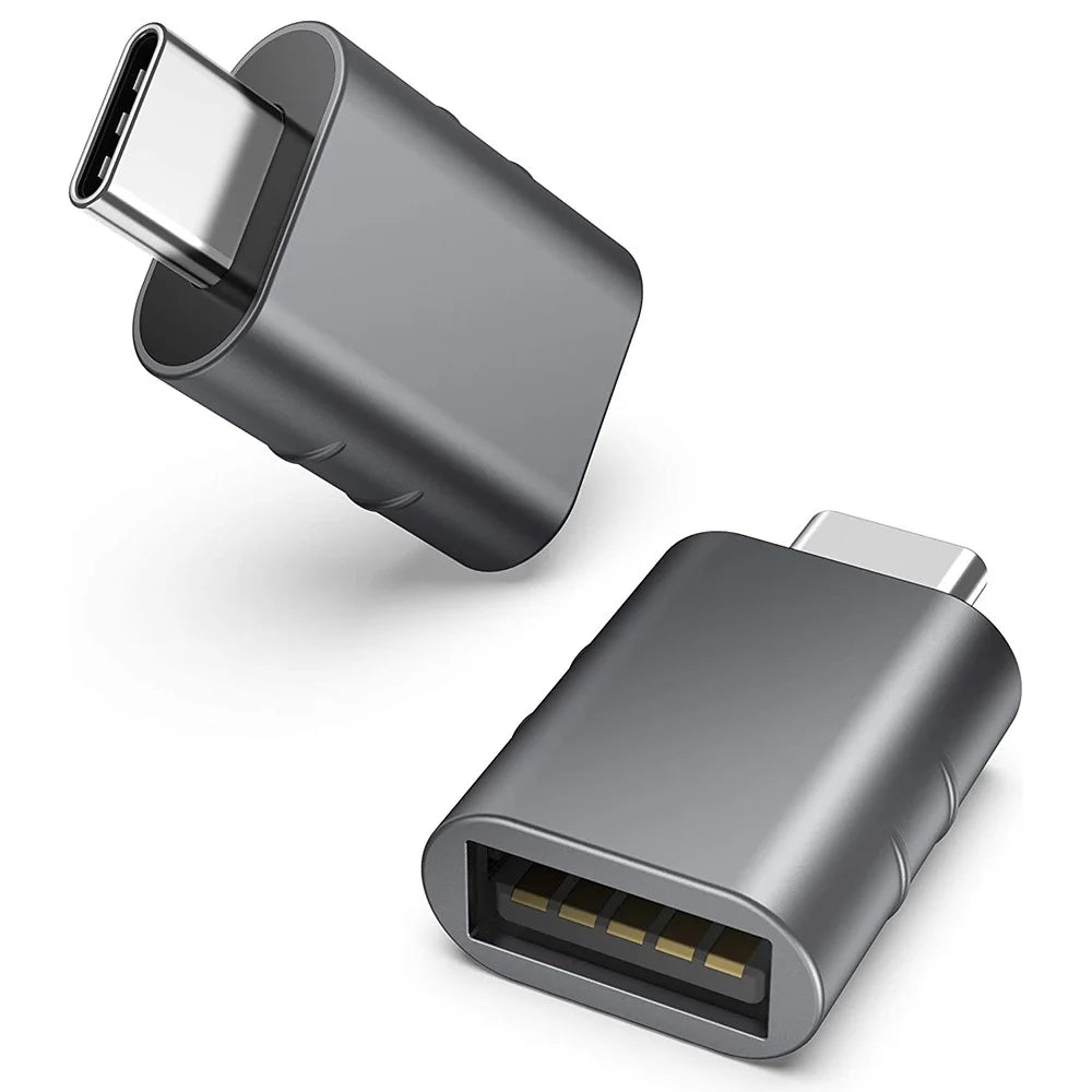 SYNTECH Mark3 2Pcs USB C Male to USB 3.0 Female Converter Zinc Alloy Fast Data Transfer Adapter - 1