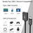 SYNTECH CA2Black 2Pcs USB-C Male to USB-A Female Converter Heat Dissipating Aluminum Alloy Adapter - 2