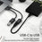 SYNTECH CA2Black 2Pcs USB-C Male to USB-A Female Converter Heat Dissipating Aluminum Alloy Adapter - 3