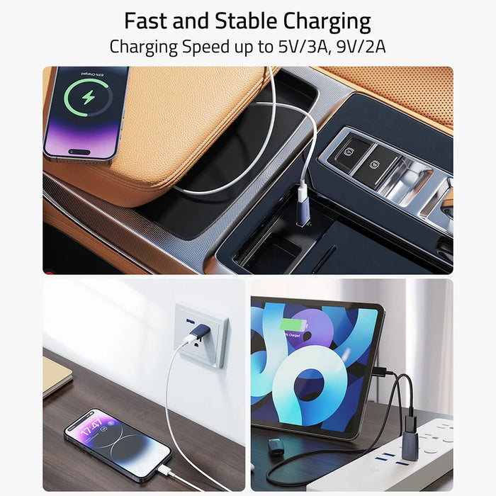 SYNTECH M1G-3 3Pcs USB C Female to USB 3.0 Male Converter 5Gbps Fast Data Transfer Adapter - 5