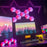 6Pcs / Set 3D Quantum Light APP Control Sound Pickup RGB Hexagonal Gaming Ambient Lamp with Remote - 2
