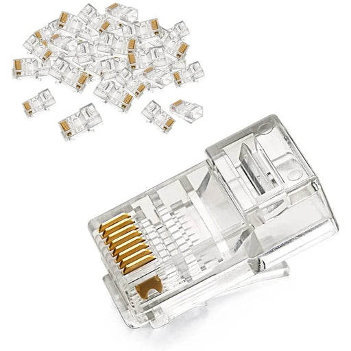 100Pcs UGREEN 60558 Cat6 RJ45 Connector Ethernet Cable Plugs 8P8C Crimp Modular UTP Network LAN Connectors - 1