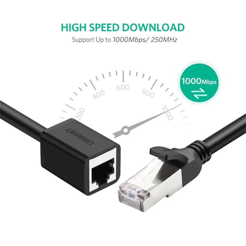 UGREEN 11278 0.5m RJ45 Cat 6 Male to Female RJ45 Ethernet Lan Network Cable Cat6 Ethernet Extension Cable - 5
