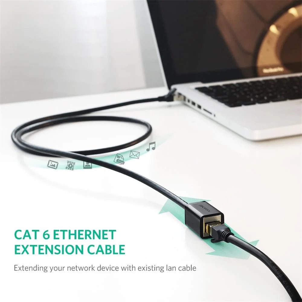 UGREEN 11281 2m Cat6 Ethernet Extension Cable RJ45 Cat 6 Male to Female RJ45 Ethernet Lan Network Cable - 3
