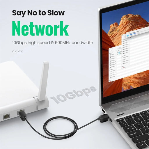 UGREEN 80414 Gigabit Cat7 RJ45 LAN Cable Ethernet Cable 10Gbps Computer Router Network Connection Cord - 1m - 2