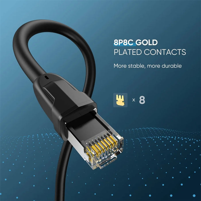 UGREEN 70327 RJ45 Cat8 Ethernet Cable 8-Core 2000MHz Bandwidth 25Gbps LAN Network Cable - 1m - 6