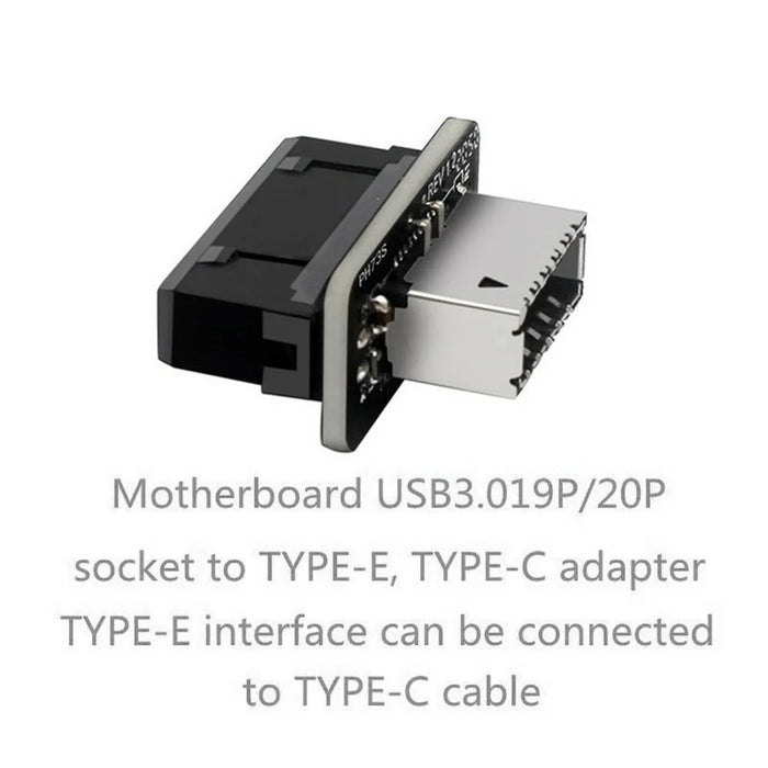 PH73S USB3.0 19P/20P to Type-E Vertical Motherboard Adapter Chassis Front Type-C Plug-in Port - 2