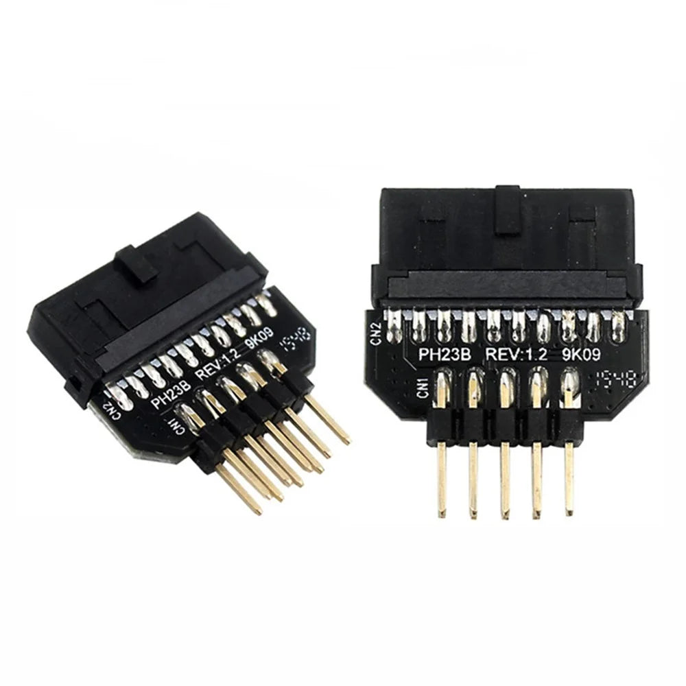 PH23B Motherboard USB2.0 9Pin Male to USB3.0 19Pin Female Front Panel Plug-in Connector Adapter Converter - 2