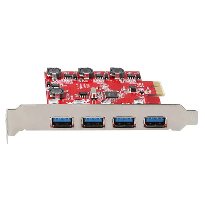 TXB006 PCI-E to 4 X USB 3.0 Adapter Card Desktop Computer Internal PCI Express Expansion Card - 2