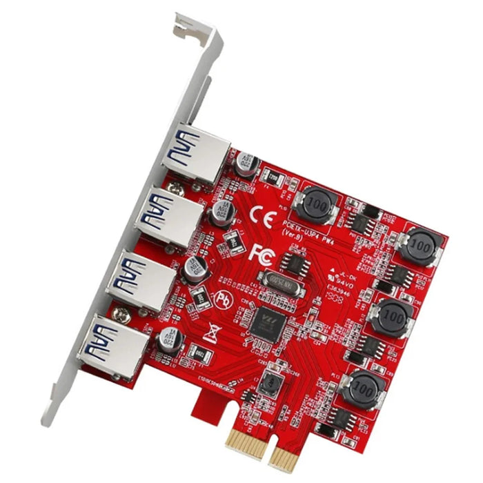 TXB006 PCI-E to 4 X USB 3.0 Adapter Card Desktop Computer Internal PCI Express Expansion Card - 3