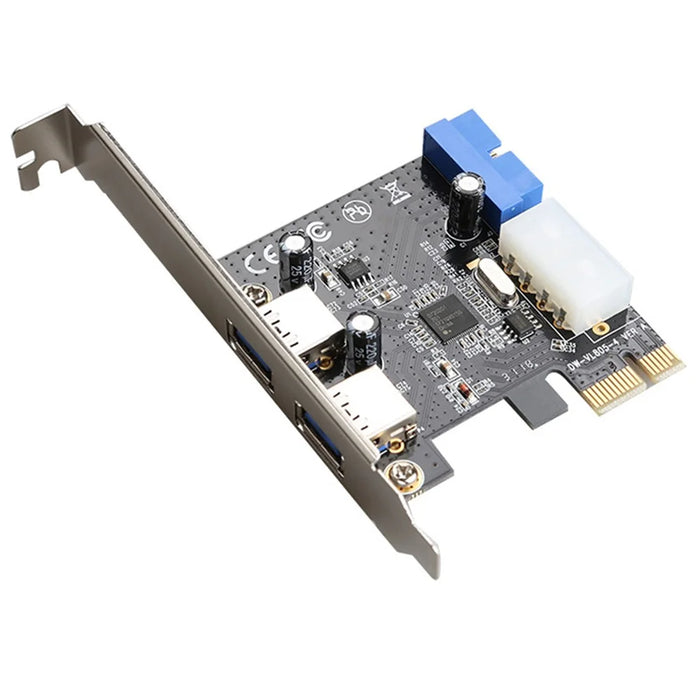 TXB012 Applicable Slot PCI-E to 2 X USB 3.0 Expansion Card 20-Pin Adapter Port for Computer Host - 1