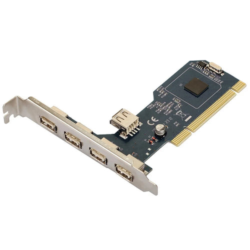 TXB045 NEC Chip PCI to 5 USB2.0 Adapter Card for Desktop PC TXIC USB2.0 Expansion Card - 1