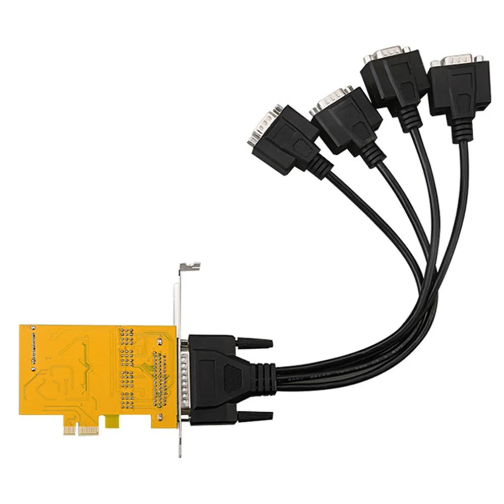 TXB182 RS232 Serial Port SATA Powered 9-Pin Adapter Card PCI-E Connection Cable - 3