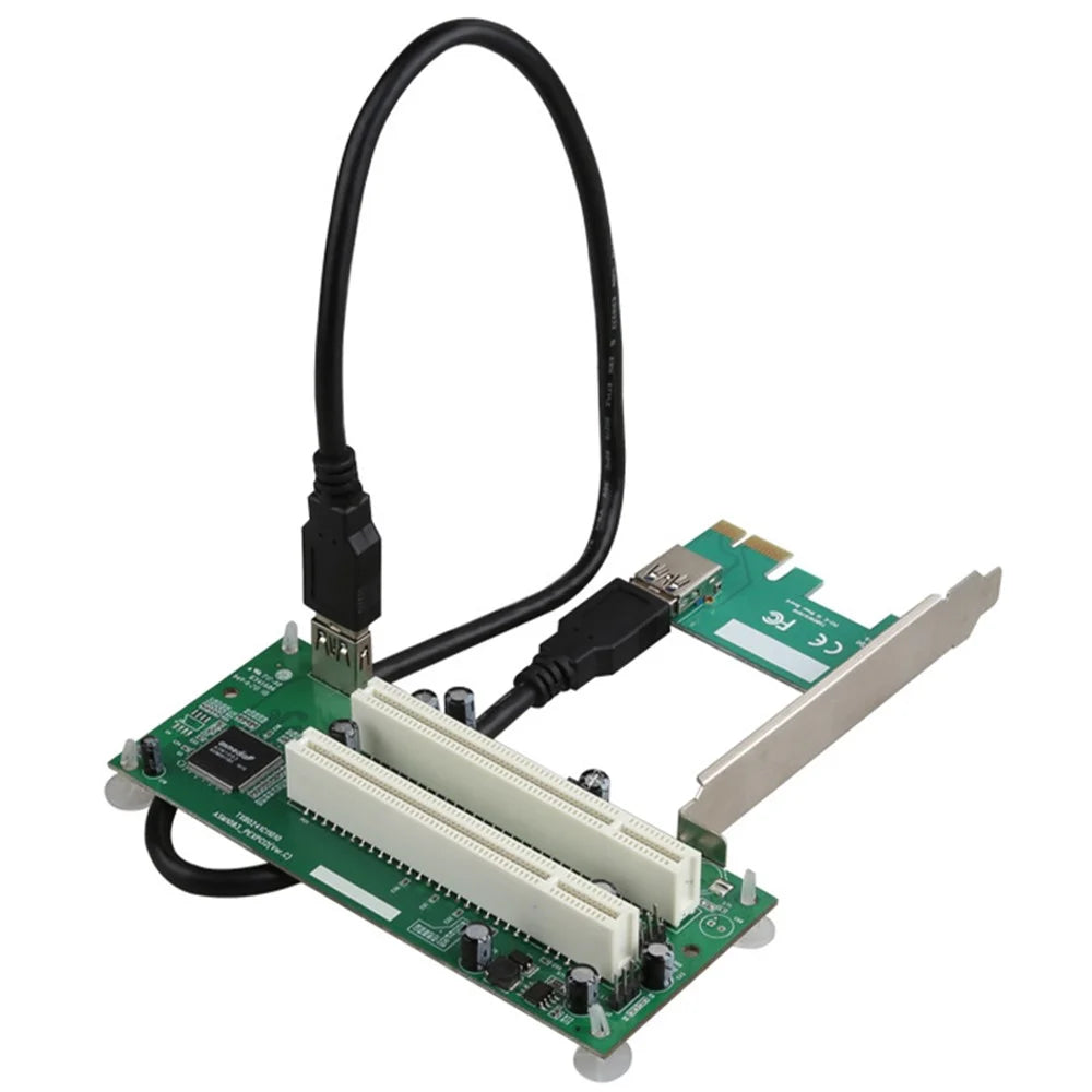 TXB024 Pcie to Dual Pci Slot Adapter Card for Capture Card / Sound Card Expansion Card - 1