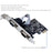 TXB074 Pcie to Serial Port RS232 Interface Expansion Card AX99100 Desktop PC PCI-E Serial Port Adapter Card - 6