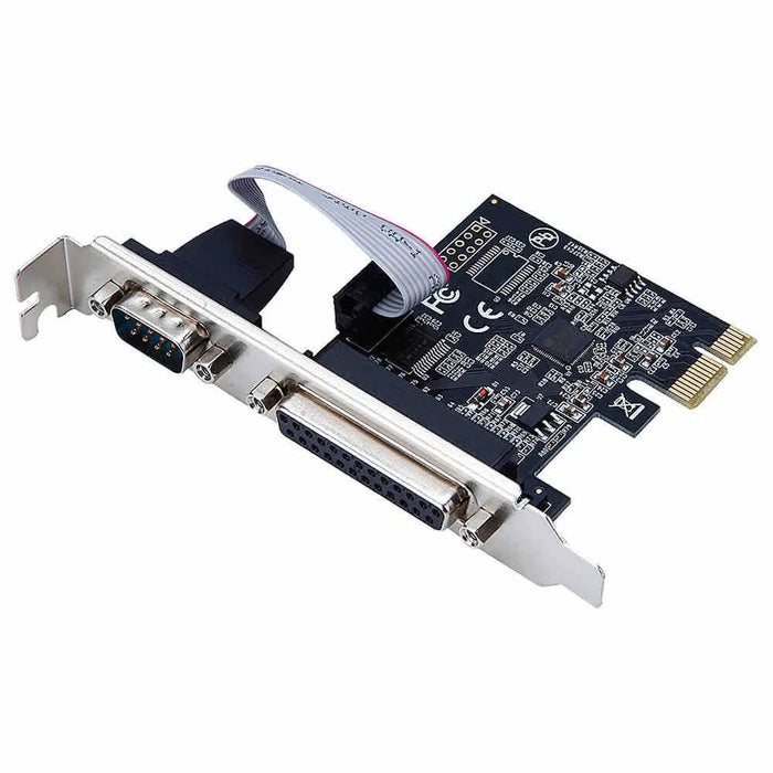 TXB075 PCI-E 1X Parallel + 1 Serial COM Port RS232 Adapter to 9-Pin Expansion Xard AX99100-PCIe - 1