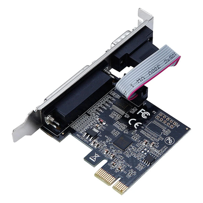 TXB075 PCI-E 1X Parallel + 1 Serial COM Port RS232 Adapter to 9-Pin Expansion Xard AX99100-PCIe - 2