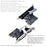 TXB075 PCI-E 1X Parallel + 1 Serial COM Port RS232 Adapter to 9-Pin Expansion Xard AX99100-PCIe - 4