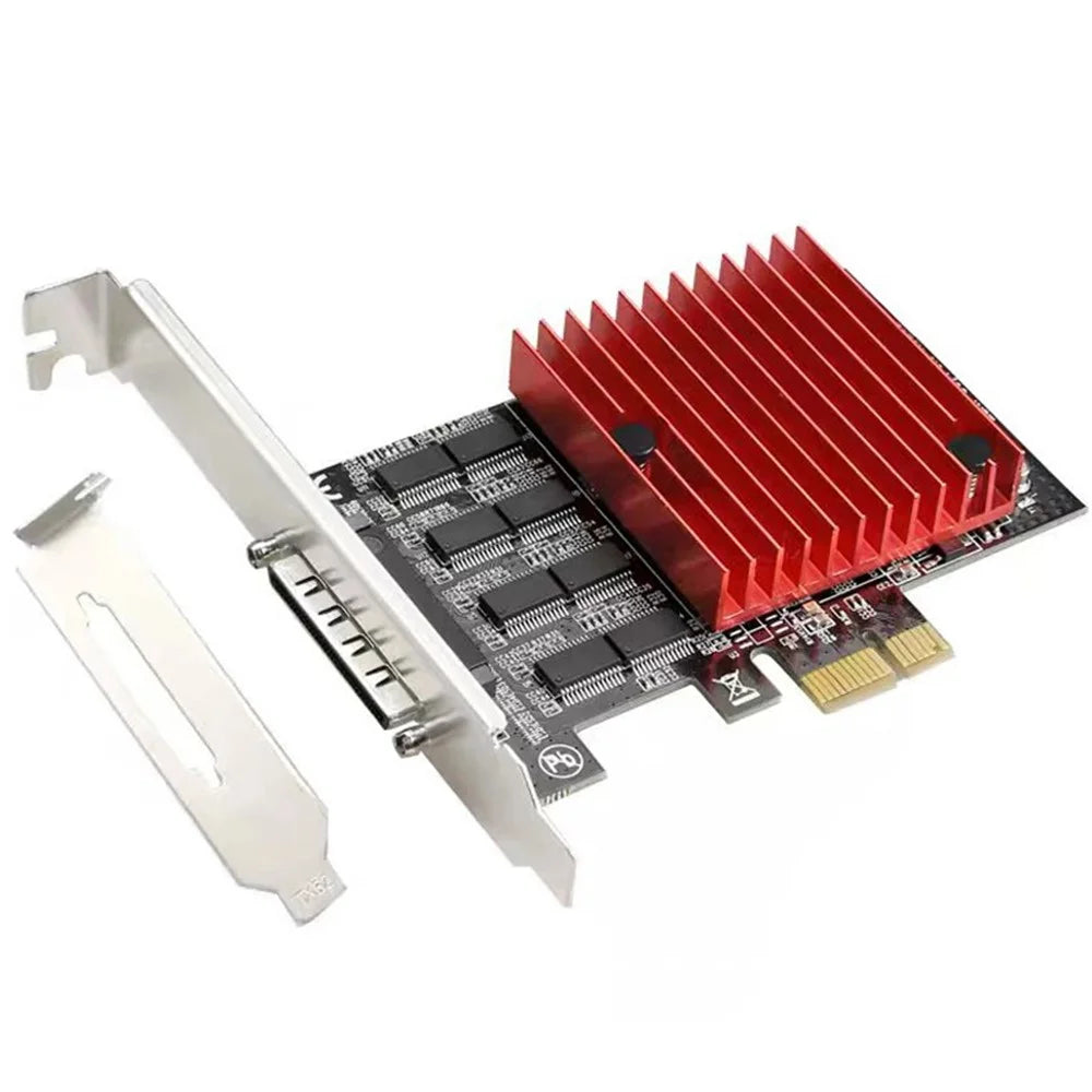 TXB107 Pcie to 8 Serial Port RS232 Expansion Card Desktop PC PCI-E Serial Port Adapter Card - 2