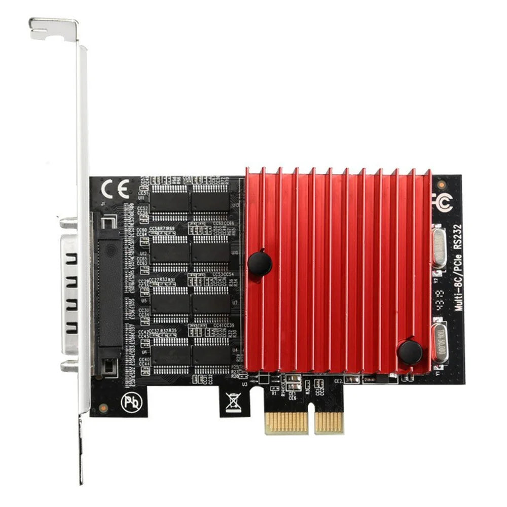 TXB107 Pcie to 8 Serial Port RS232 Expansion Card Desktop PC PCI-E Serial Port Adapter Card - 5