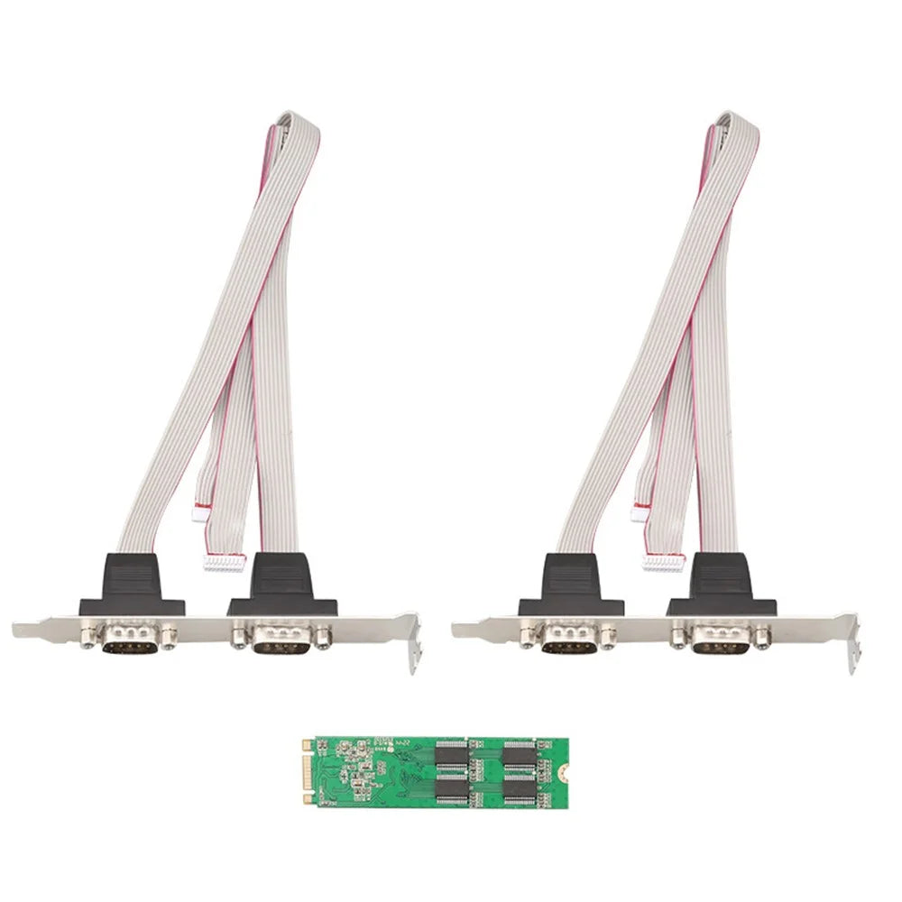 TXB179 COM Port M KEY Adapter Card DB9 Pin Expansion Card M.2 to 4X RS232 Serial Port Card - 3