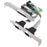 TXB099 RS232 PCIE Adapter Card Dual COM Serial Port + Printer Parallel Port Expansion Card - 1