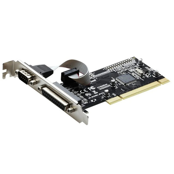 TXB086 Desktop Computer PCI to 1 Parallel and 1 Serial 25-pin / 9-pin Printer Interface Expansion Card - 1