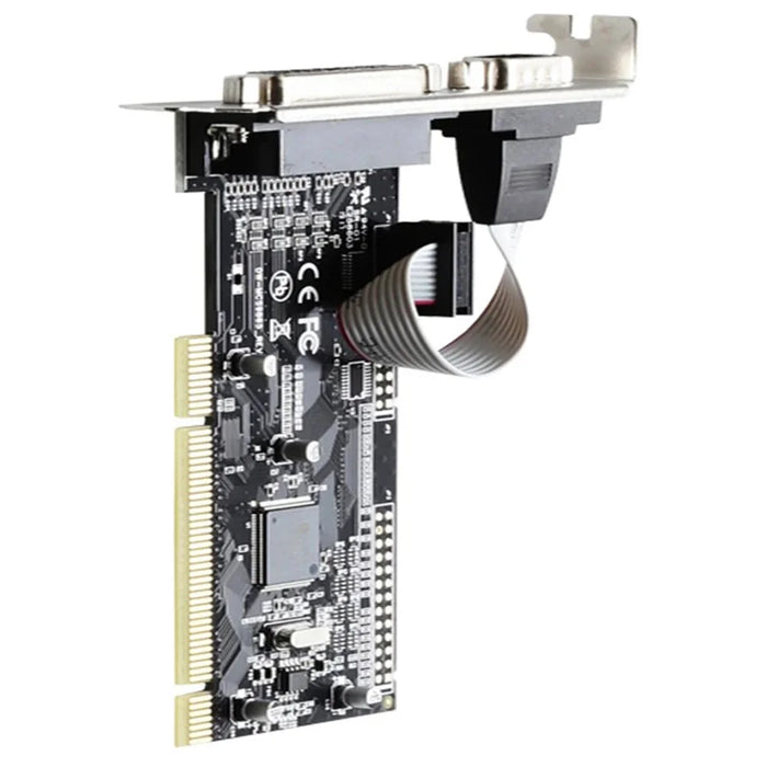 TXB086 Desktop Computer PCI to 1 Parallel and 1 Serial 25-pin / 9-pin Printer Interface Expansion Card - 2