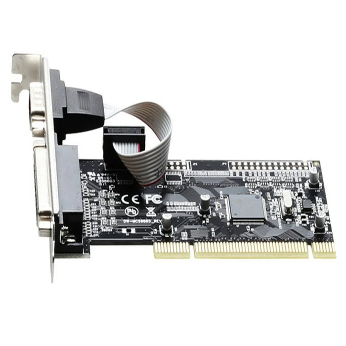 TXB086 Desktop Computer PCI to 1 Parallel and 1 Serial 25-pin / 9-pin Printer Interface Expansion Card - 5