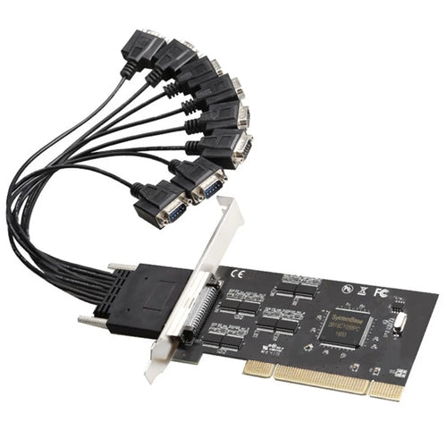 TXB062 8 Ports RS232 PCI Express Serial Card PCI-E Serial Expansion Card for Desktop Computer - 1
