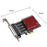 TXB121 For Desktop Computer PCIE 1x to 8x RS232 Serial Port Expansion Card - 6