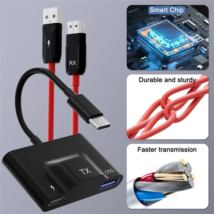 THT-020-8+ HD Wireless Transmitter Receiver Screen Mirror Projection Adapter for Laptop / Mobile Phone - 6