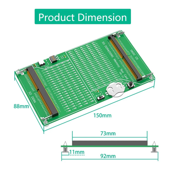 YNS-03 Memory Test Card Notebook Memory Stick Tester DDR4 / DDR5 2-in-1 Memory Tester with Light - 6