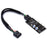 YNS-02 Motherboard USB 2.0 9-pin to 3x 9-pin Adapter Extension Cable Card - 1