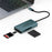 ONTEN C13 Type-C Card Reader Data Reading for SD+XQD+TF Cards - Green - 6