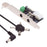 PW-030 Dual DC5.5mm 12V / 5V Output Power System Intelligent Control Management System Power Card with PCI-E Bracket - 1