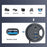 U3-095-HUB05 USB 3.0 Hub 2xUSB3.0 + 3.5mm + Type-C 60mm Desk Grommet Splitter Dock Station - 5