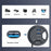 U3-095-HUB04 Desktop USB Hub to 2xCard Reader+USB-C+2xUSB 3.0+Headphone Jack Splitter Dock Station - 4