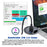 U3-095-HUB03 3X USB 3.0 Hub with Audio Port 60mm Desk Grommet Splitter Dock Station for Desktop PC Desk - 2