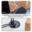 U3-095-HUB03 3X USB 3.0 Hub with Audio Port 60mm Desk Grommet Splitter Dock Station for Desktop PC Desk - 6