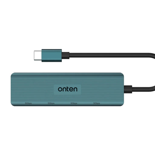 ONTEN UC621 15cm Cable Type-C to 4xUSB3.2 Gen1 Ports USB Hub Splitter Laptop Phone Adapter - Green - 2