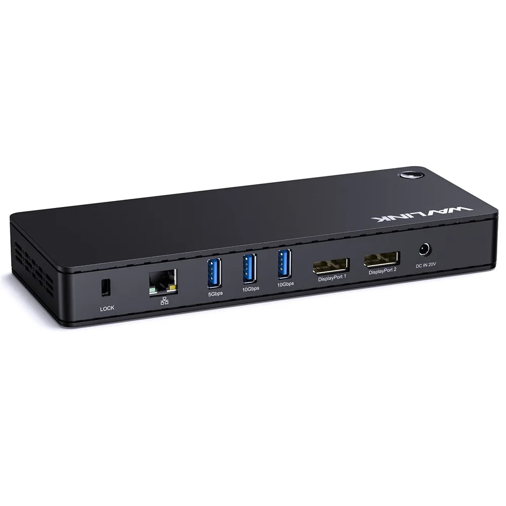 WAVLINK UTD22 USB4 Docking Station Dual Monitor USB-C Hub Support 96W Laptop Charging - US Plug - 2