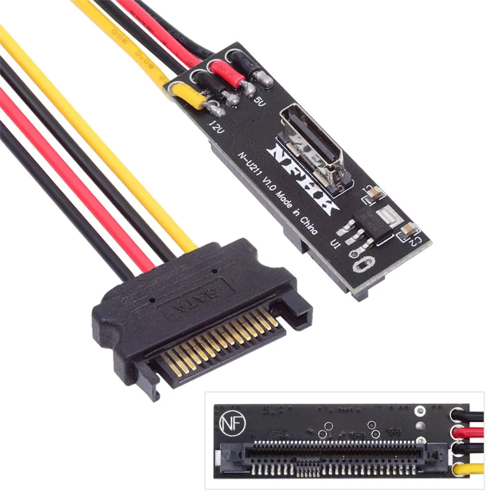 SFF-8611 Oculink Female SFF-8612 to U.2 U.3 SFF-8639 NVME Pcie PCI-Express SSD Adapter for Mainboard - 1